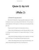 Quản lý dự trữ (Phần 2)