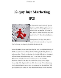 22 quy luật Marketing [P2]