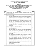 Đáp án đề thi tốt nghiệp cao đẳng nghề khóa 3 (2009-2012) - Nghề: Quản trị doanh nghiệp vừa và nhỏ - Môn thi: Lý thuyết chuyên môn nghề - Mã đề thi: ĐA QTDNVVN-LT03