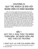 12 phương pháp khích lệ nhân viên tiền không làm được: phần 2