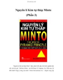 Nguyên lí Kim tự tháp Minto (Phần 3)