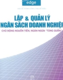 LẬP & QUẢN LÝ NGÂN SÁCH - CHỦ ĐỘNG NGUỒN TIỀN, NGĂN NGỪA TŨNG QUẪN ( PHẦN 1 )