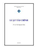 Giáo trình Luật tài chính: Phần 1