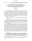 Chuyển dịch cơ cấu kinh tế ngành theo hướng công nghiệp hóa, hiện đại hóa ở thành phố Sầm Sơn, tỉnh Thanh Hóa