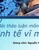 Bài thảo luận kinh tế vĩ mô về lạm phát