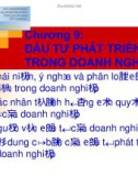 Bài giảng môn Kinh tế đầu tư: Chương 9