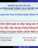 Phân tích đánh giá và xếp hạng các hệ nền phục vụ việc xây dựng Cổng thông tin điện tử trong cơ quan hành chính Nhà nước