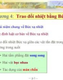 Chương 4: Trao đổi nhiệt bằng Bức xạ