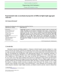 Experimental study on mechanical properties of different lightweight aggregate concretes