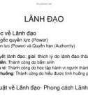 Phát triển nhóm lãnh đạo