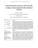 Tỉ giá hối đoái thực đa phương - kênh truyền dẫn tác động của tăng trưởng kinh tế đến xuất khẩu ở Việt Nam