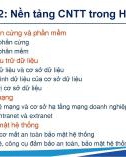 Bài giảng Hệ thống thông tin quản lý trong đơn vị công - Chương 2: Nền tảng công nghệ thông tin trong hệ thống thông tin quản lý