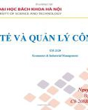 Bài giảng Kinh tế và quản lý công nghiệp: Chương 1 - Nguyễn Thị Bích Nguyệt