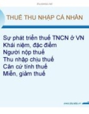 Bài giảng Luật tài chính - Chương 2: Thuế thu nhập cá nhân