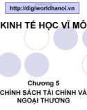 Chương 5: Chính sách tài chính và ngoại thương