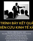 Bài giảng Phương pháp nghiên cứu kinh tế xã hội: Chương 5 - ThS. Dương Xuân Lâm