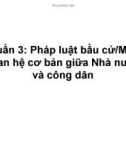 Bài giảng Luật hiến pháp nước ngoài: Bài 3