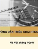 Bài giảng Hướng dẫn triển khai HTKK, iHTKK