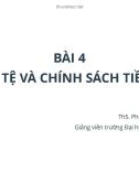 Bài giảng Kinh tế vĩ mô: Bài 4 - ThS. Phạm Xuân Trường