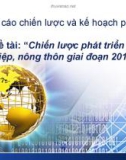 Tài liệu Chiến lược phát triển nông nghiệp, nông thôn giai đoạn 2011-2020