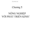 Bài giảng Kinh tế phát triển - Chương 5: Nông nghiệp với phát triển kinh tế