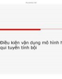 Bài giảng Kinh tế lượng - Chương 7: Điều kiện vận dụng mô hình hồi qui tuyến tính bội