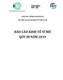 Báo cáo Kinh tế vĩ mô quý III năm 2019