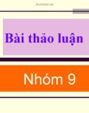 Bài thảo luận: Các phương thức của hoạt động kinh doanh quốc tế