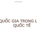 Bài giảng Luật Công pháp quốc tế: Quốc gia trong luật quốc tế - Nguyễn Thị Vân Huyền