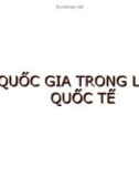 Bài giảng Luật quốc tế: Quốc gia trong luật quốc tế - ThS. Nguyễn Thị Vân Huyền