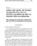 Pháp luật quốc tế và Việt Nam - Lao động di trú: Phần 2